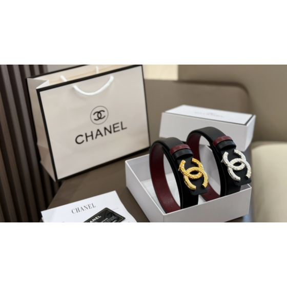 Chanel quilted double C belt